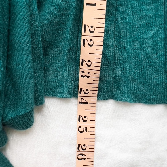 Anthropologie Angel of the North Cashmere Cotton Pleated Cardigan Size Medium - Picture 15 of 15